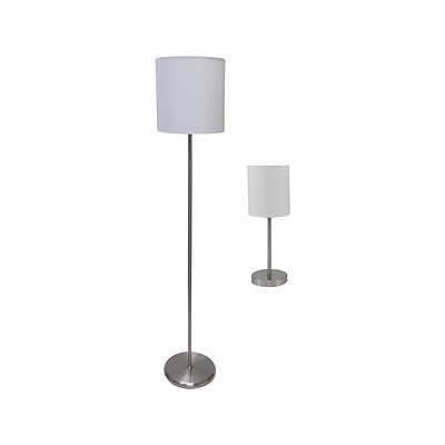 Ledu Slim Line Multiple Floor Lamp with Cylindrical/Tubular Shade, Pair (L9135)