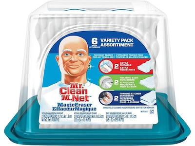 Mr. Clean Magic Eraser Variety Pack White Scrubber Set, 6/Pack (80393)