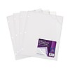 Avery Corner Lock 3-Hole Punched Plastic Sleeves, 8.5” x 11”, Clear, 4/Pack (72269)