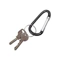 Advantus 1-Key Holders, Black, 10/Pack (75555)