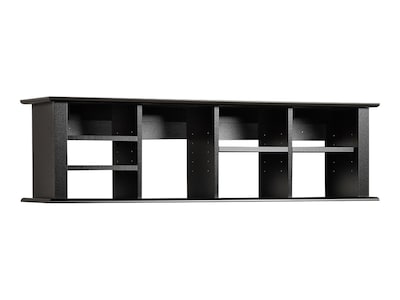 Prepac 4 Particle Board Hanging Shelves, 48W, Black (BHD-1348)