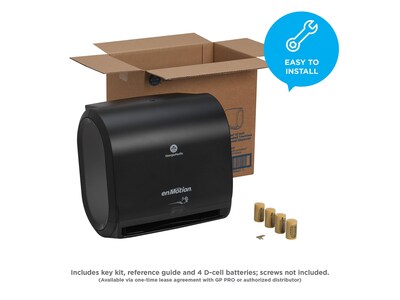 enmotion Impulse Hardwound Paper Towel Dispenser, Black (59488A)