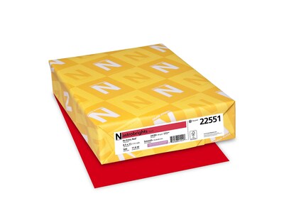 Astrobrights Multipurpose Paper, 24 lbs, 8.5" x 11", Re-Entry Red, 500/Pack (22551)