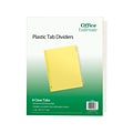 Office Essentials Insertable Paper Dividers, 8 Tabs, Clear (11468)