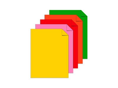 Astrobrights 581147 Astrobrights Double-Color Cardstock Paper 70 Lbs.  8.5-Inch x 11-Inch