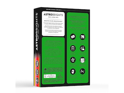 Astrobrights Vintage Multipurpose Paper, 24 lbs., 8.5" x 11", Assorted Colors, 500 Sheets/Pack (21224)