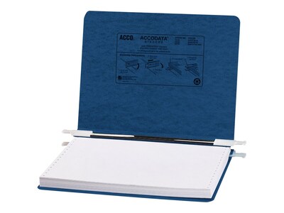 ACCO PRESSTEX® Covers with Storage Hooks Data Binder, Dark Blue, 12 x 8 1/2, 6 (Ring Diameter)