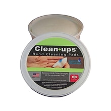 Lee Clean-Ups Moistened Hand Cleaning Pads, Isopropyl Alcohol, Mild Floral, 60/Pack (10145)