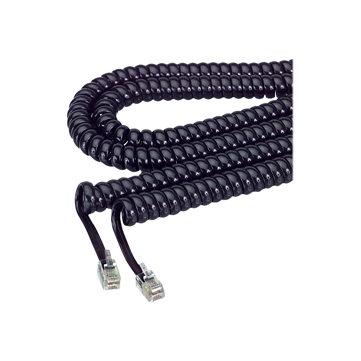 Softalk 12 Phone Cord, Black (48102)