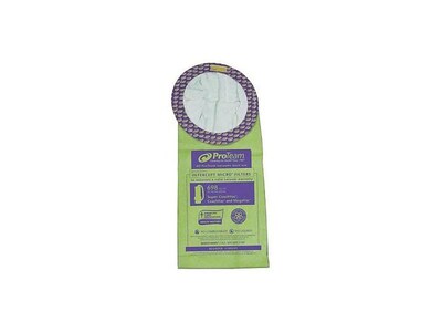 ProTeam Micro Filter Bags, Green/Purple, 10/Pack (100331)