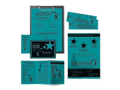 Astrobrights 65 lb. Cardstock Paper, 8.5" x 11", Terrestrial Teal, 250 Sheets/Pack (21855 / 22109)