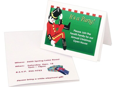 Avery Greeting Cards, 5.50 x 4.25, White, 20/Pack (3266)
