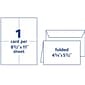 Avery Quarter-Fold Greeting Cards with Envelopes, 4.25" x 5.5", Matte White, Inkjet, 20/Pack (03266)