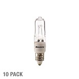 Bulbrite 100 Watt 120V Dimmable Clear T4 Halogen Mini Light Bulbs, 2900K Soft White Light, 5/Pack (8
