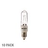 Bulbrite 100 Watt 120V Dimmable Clear T4 Halogen Mini Light Bulbs, 2900K Soft White Light, 5/Pack (8