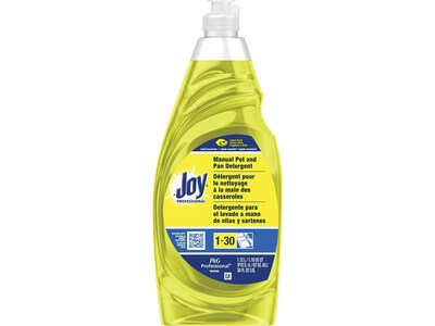 Joy Manual Pot & Pan Liquid Dish Detergent, Lemon Scent, 8/Carton (45114CT)