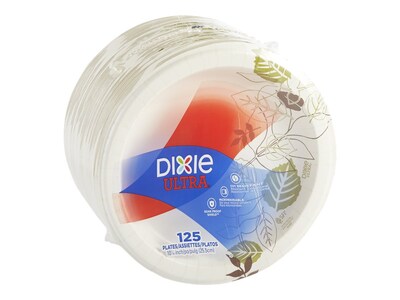 Dixie Ultra Paper Plates Soak Proof Shield Decorated 10 1/16 Inch