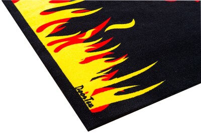 Doortex Rectangular Fire Retardant BBQ Mat, Flame 39"x48"(FR4BQ3948FL)