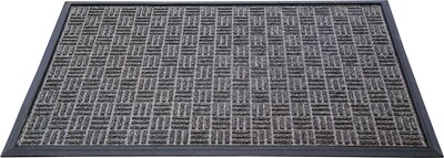 Doortex Octomat, Heavy Duty Rubber Outdoor Entrance Mat, Black