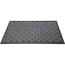 Floortex Doortex  Ribmat Heavy Duty Indoor/Outdoor Entrance Mat 24x36 Charcoal(FR46090FPRGR)