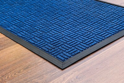 Floortex Doortex  Ribmat Heavy Duty Indoor/Outdoor Entrance Mat 36x60 Blue(FR490150FPRBL)
