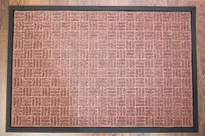 Floortex Doortex  Ribmat Heavy Duty Indoor/Outdoor Entrance Mat 36"x60" Brown(FR490150FPRBR)