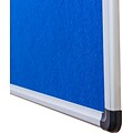 Viztex Fabric Bulletin Board with an Aluminum Frame (48x36)