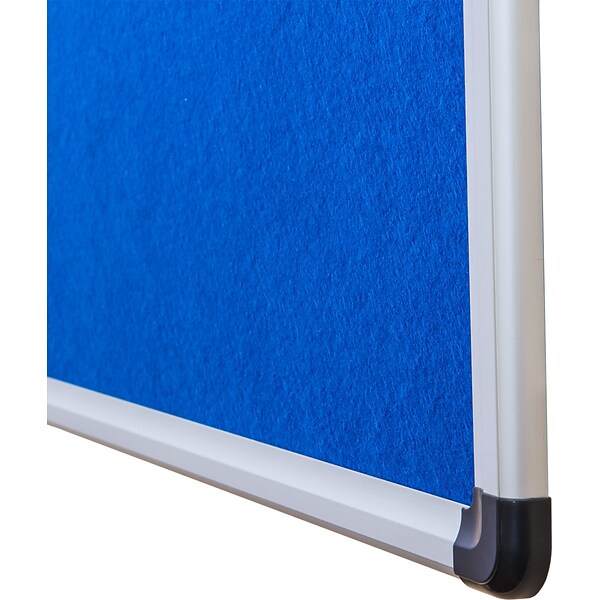 Viztex Fabric Bulletin Board with an Aluminum Frame (48x36)