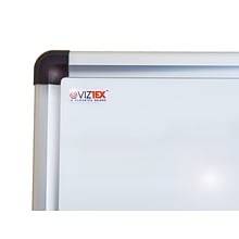 Viztex Lacquered Steel Magnetic Dry Erase Board with Aluminum Frame (36x24)