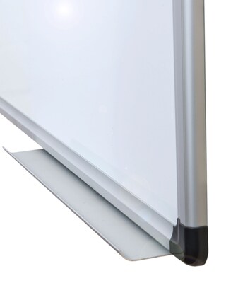 Viztex Lacquered Steel Magnetic Dry Erase Board with Aluminum Frame (36"x24")