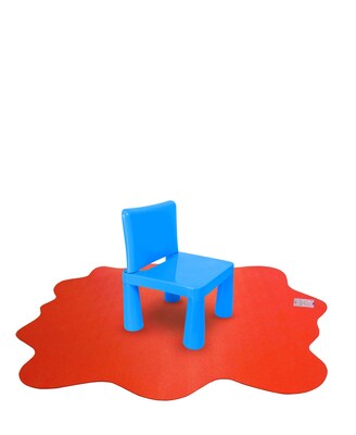Floortex Colortex Sploshmat Multi-Purpose High Chair/Play Mat for Carpets, 40 x 40, Red (FC114040P
