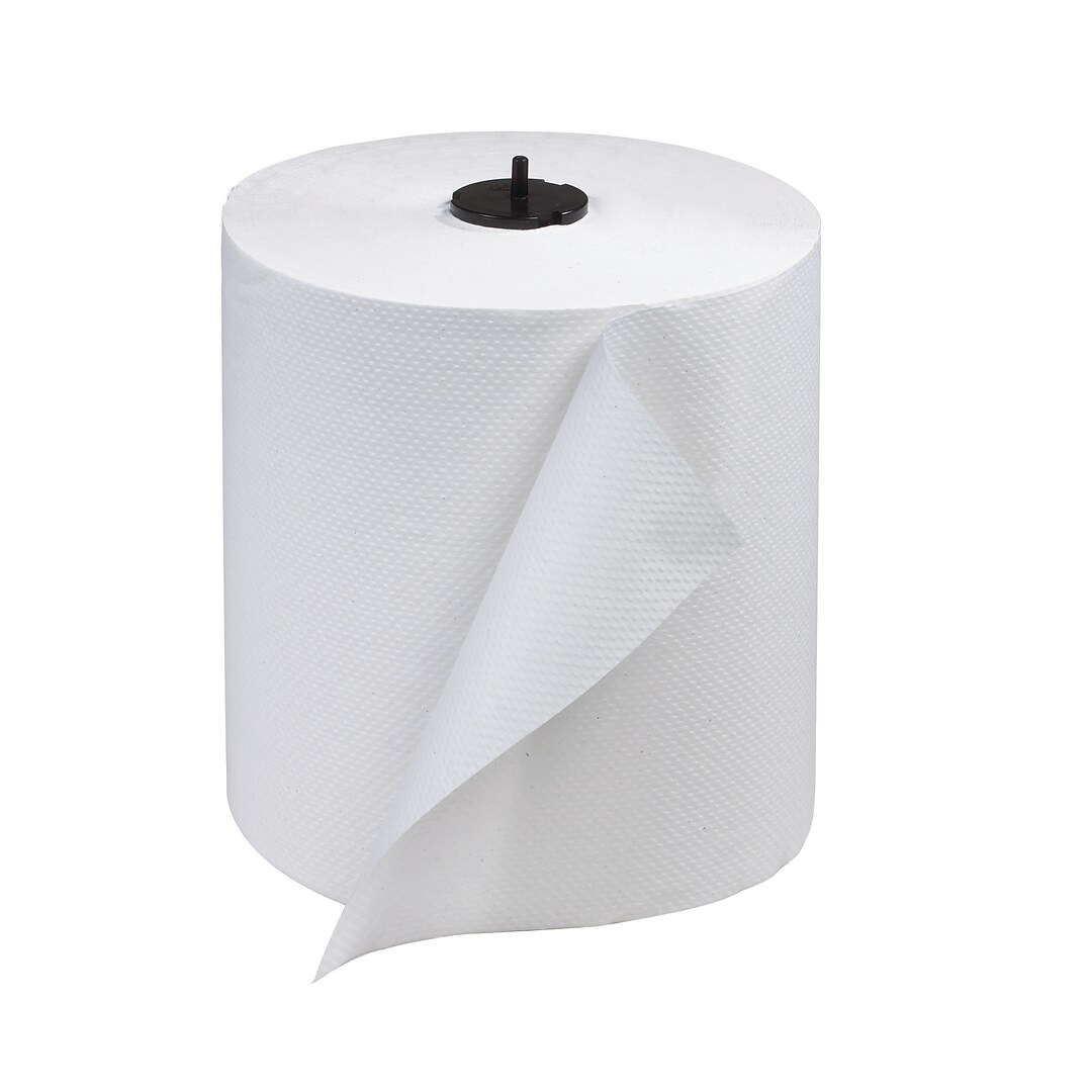 9 Inches Paper Towel Roll White 400 Feet 6 Rolls Soft Absorbent For Dispensers 