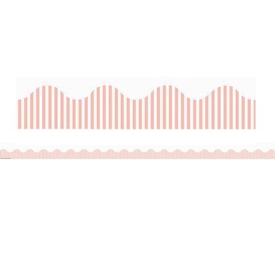 Eureka Simply Sassy Pink Stripes Deco Trim, 6 Packs (EU-845315BN)