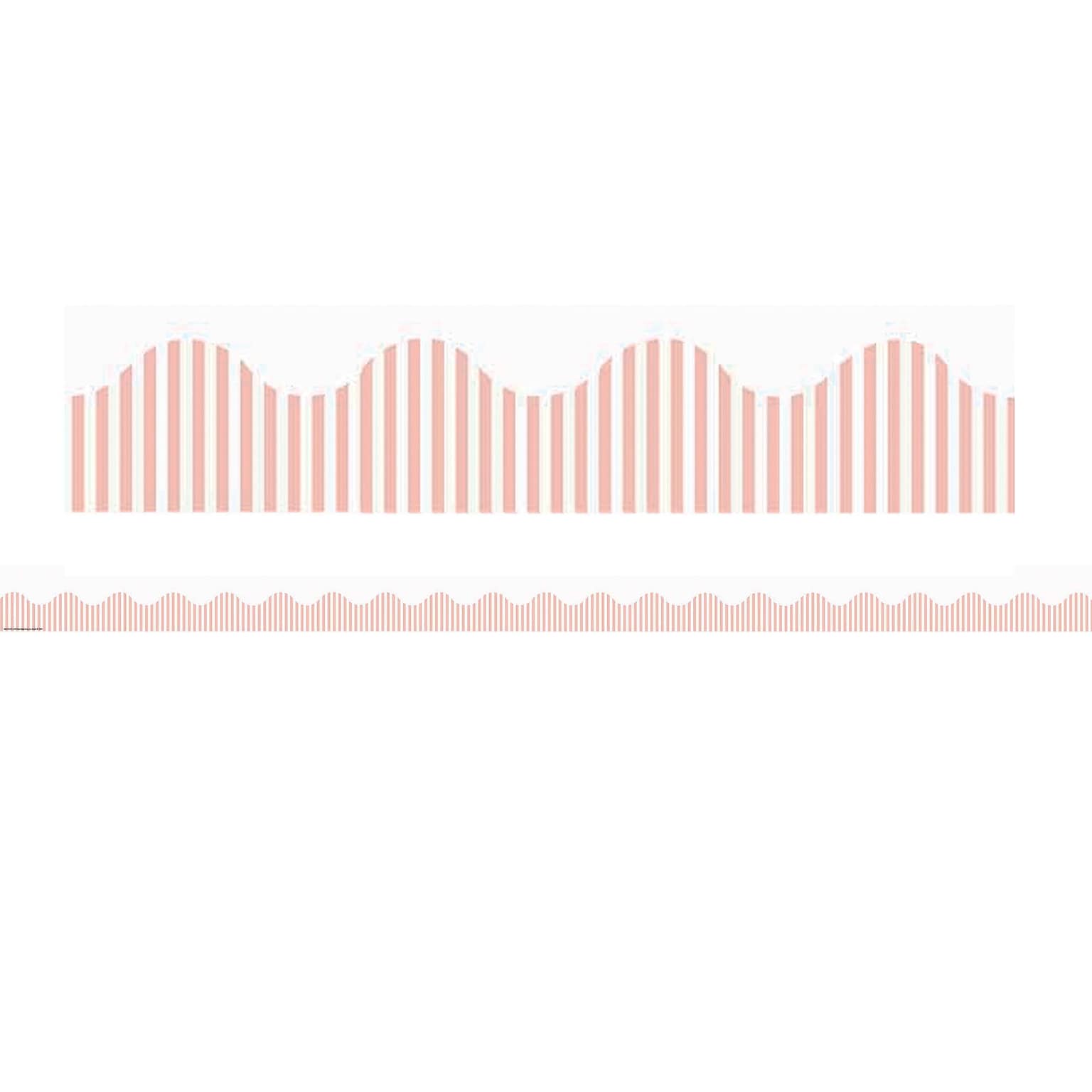 Eureka Simply Sassy Pink Stripes Deco Trim, 6 Packs (EU-845315BN)