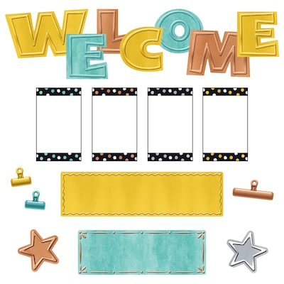 Trend Metal WipeOff® Welcome Mini Bulletin Board Set, 3 Sets of 24 (T-8772BN)