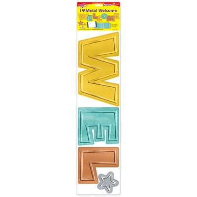 Trend Metal WipeOff® Welcome Mini Bulletin Board Set, 3 Sets of 24 (T-8772BN)