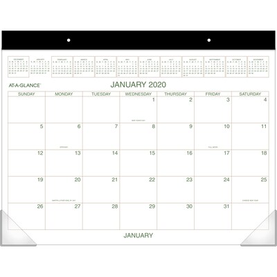 2020 AT-A-GLANCE 22 x 17 Two Color Monthly Desk Pad (GG2500-00-20)