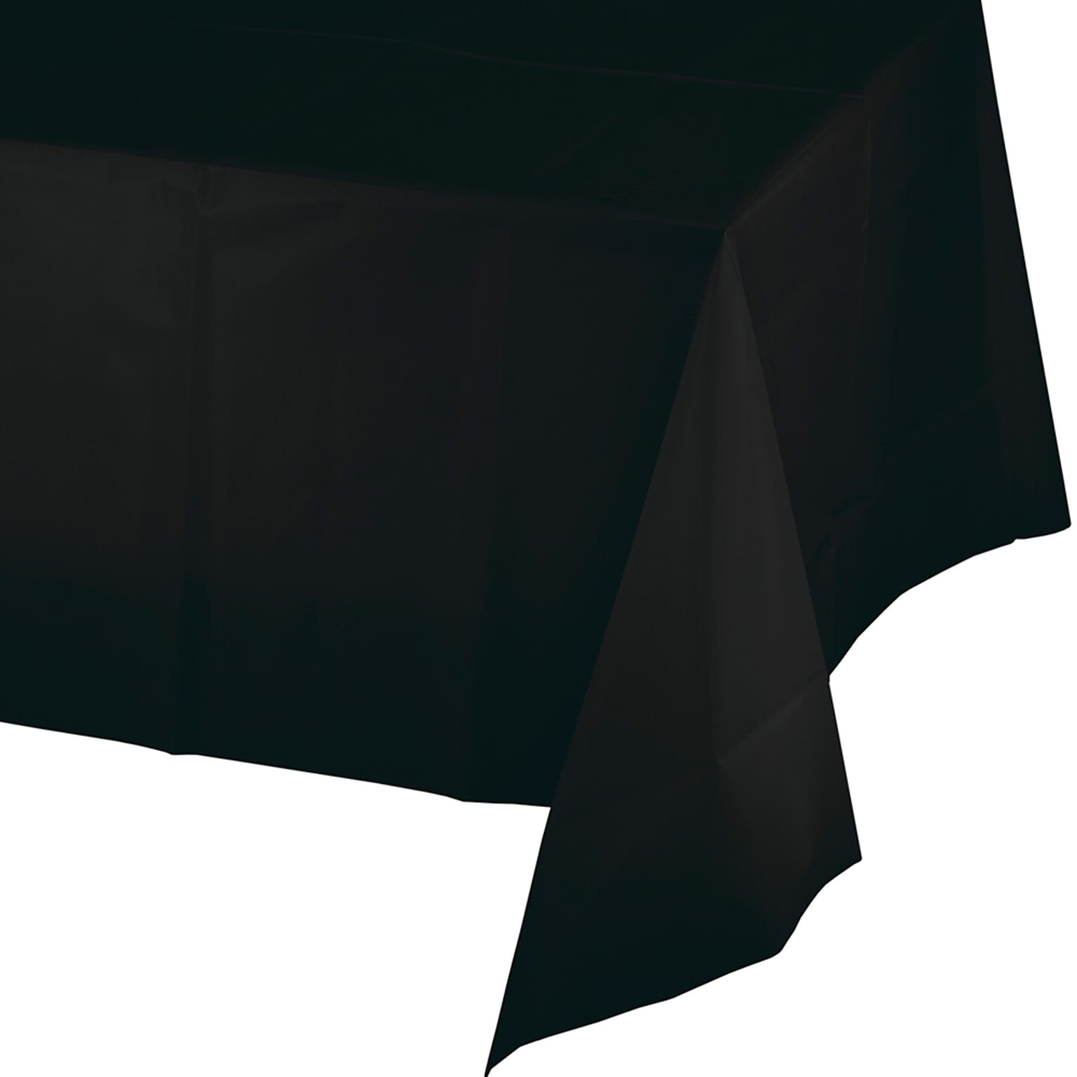 Creative Converting 54W x 108L Black Plastic Tablecloths, 3 Count (DTC01290TC)