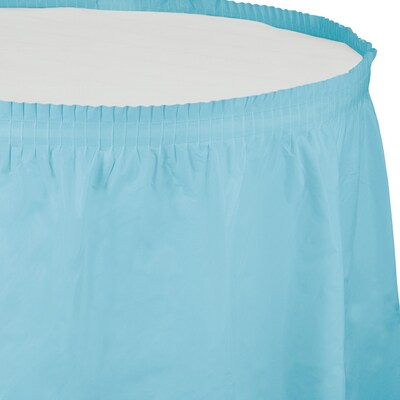 Creative Converting 14 Pastel Blue Plastic Tableskirts, 3 Count (DTC010037TS)