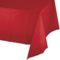 Creative Converting 54W x 108L Classic Red Plastic Tablecloths, 3 Count (DTC011031TC)