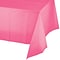 Creative Converting 54W x 108L Candy Pink Plastic Tablecloths, 3 Count (DTC011342TC)