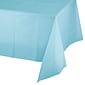 Creative Converting 54"W x 108"L Pastel Blue Plastic Tablecloths, 3 Count (DTC013025TC)