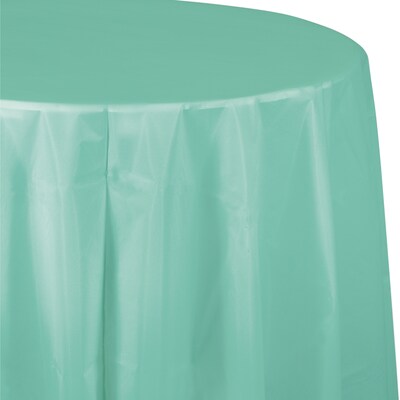 Creative Converting 82 Fresh Mint Green Round Plastic Tablecloths, 3 Count (DTC318893TC)