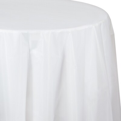 Creative Converting 82 Clear Round Plastic Tablecloths, 3 Count (DTC700418TC)
