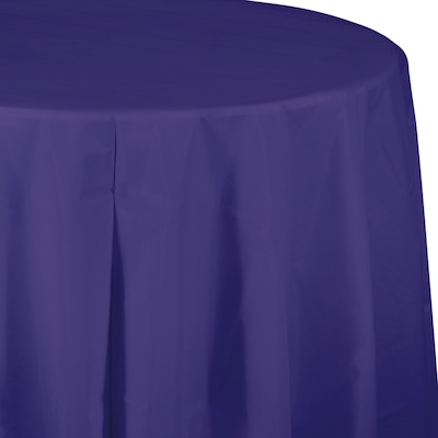 Creative Converting 82 Purple Round Plastic Tablecloths, 3 Count (DTC703268TC)