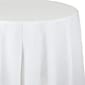 Creative Converting 82"W White Round Plastic Tablecloths, 3 Count (DTC703272TC)