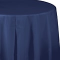 Creative Converting 82 Navy Blue Round Plastic Tablecloths, 3 Count (DTC703278TC)
