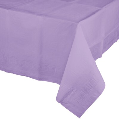 Creative Converting 54W x 108L Luscious Lavender Paper Tablecloths, 3 Count (DTC710212TC)