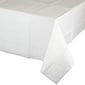Creative Converting 54"W x 108"L White Paper Tablecloths, 3 Count (DTC710241TC)