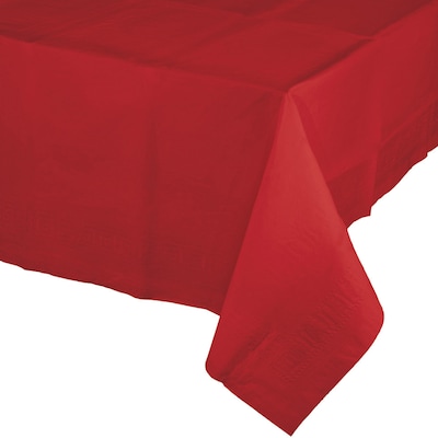 Creative Converting 54W x 108L Classic Red Paper Tablecloths, 3 Count (DTC711031TC)